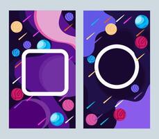 Abstract Astronomical Patterns art vector