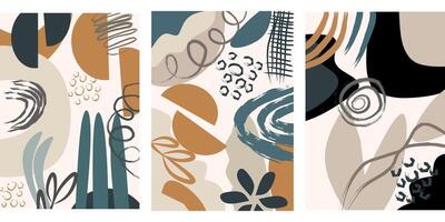 Seamless geometric patterns vector