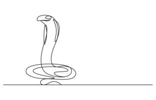 Snake in simple doodle style vector