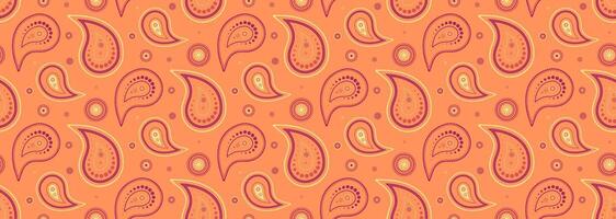 Custom botany in calm vibrant. Retro costume on material curly. Art ethereal with repetition henna. vector