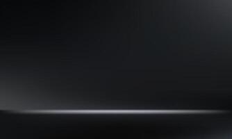 Empty black studio background. Dark room background. Space for selling products on the website. illustration. vector