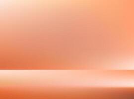 Empty peach studio background. Space for selling products on the website. Background 3d with podium. illustration. vector