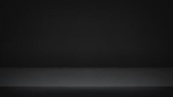 Empty black studio background. Empty Room Studio with table. Space for selling products, backdrop, wallpaper, background, text. Gradient table. illustration. vector