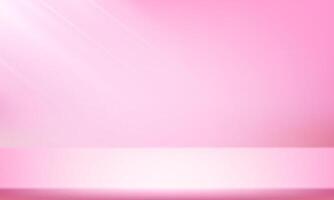Empty pink studio background. Space for selling products on the website. Background 3d. illustration. vector