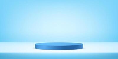 Blue background 3d with podium. 3D podium background. Modern Product Display Mockup for Showroom Showcase. illustration. vector