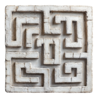 3D rendering labyrinth is set against a transparent background png