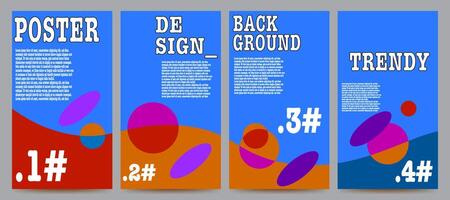 abstract background set good for banner, poster, template, design, brochure, flyer, etc vector