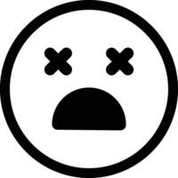 Emoticon Icon in line. Emoji icon containing happy emotion, sad, smiling, surprised, angry, relaxed, confused, laughing and shocked isolated on for apps web vector
