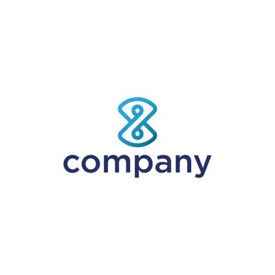 blue infinity symbol
