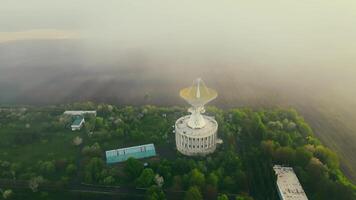 Space exploration using a radio telescope. Transmission of information over a long distance. Research Observatory. video
