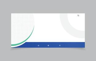 abstract background website banner design template with image space vector