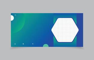 a business card with a hexagon shape on it vector