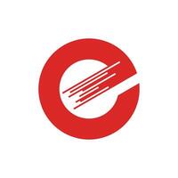 E with abstact line vector