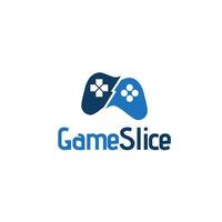 game controller split into two colors vector