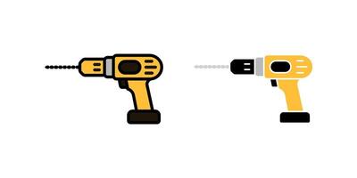 Drill icons set . for mobile concept and web design. illustration on white background vector