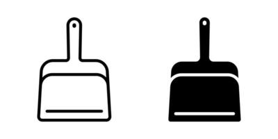 Dustpan icon set, for mobile concept and web design. illustration vector