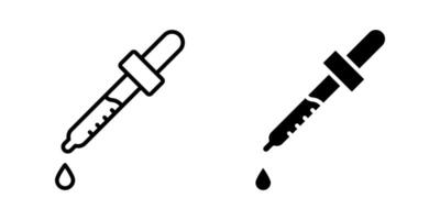 Dropper icon set. for mobile concept and web design. illustration vector