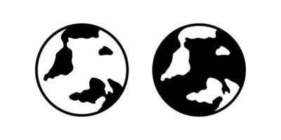 Earth icon. globe sign. for mobile concept and web design. illustration vector