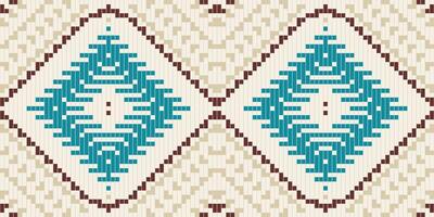 Native Patterns Ikat Quilt Patternfolk Embroidery, Aztec Geometric Ornament Print. Design for Carpet, Wallpaper, Clothing, Wrapping, Fabric vector