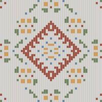 Saree Arabic Carpet Patternfolk Embroidery, Aztec Geometric Ornament Print. Design for Carpet, Wallpaper, Clothing, Wrapping, Fabric vector