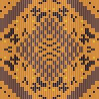 Boho Abstract Geometric Pattern Designfolk Embroidery, Aztec Geometric Ornament Print. Design for Carpet, Wallpaper, Clothing, Wrapping, Fabric vector