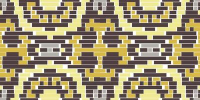 Ethnic Style Arabic Geometrical Pattern and Designfolk Embroidery, Aztec Geometric Ornament Print. Design for Carpet, Wallpaper, Clothing, Wrapping, Fabric vector