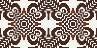 Fabric Pattern Ikat Pattern Curtainsfolk Embroidery, Aztec Geometric Ornament Print. Design for Carpet, Wallpaper, Clothing, Wrapping, Fabric vector