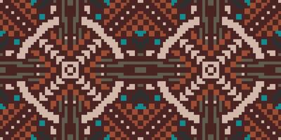 Folklore Seamless Abstract Geometric Patternfolk Embroidery, Aztec Geometric Ornament Print. Design for Carpet, Wallpaper, Clothing, Wrapping, Fabric vector