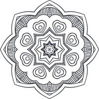 Abstract Art Art Circular Pattern in the Form of a Mandala Decorative Ornament in Ethnic Oriental Style. vector