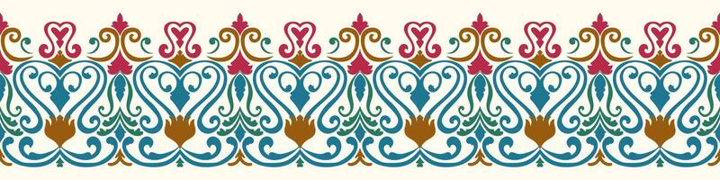 Ethnic abstract brush strokes for borders and frames. vector