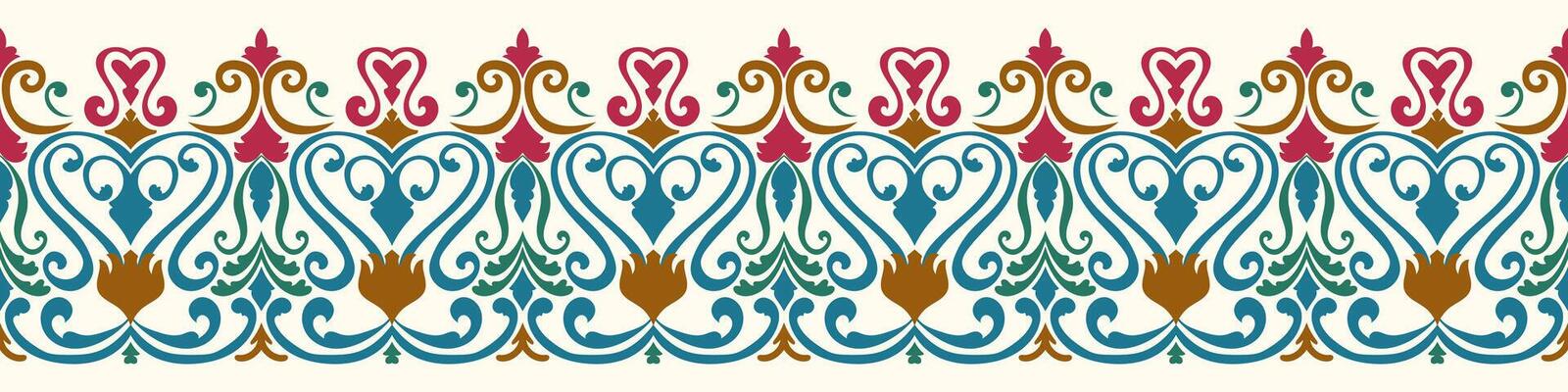 Ethnic abstract brush strokes for borders and frames.