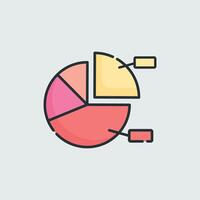 Pie Chart Icon vector