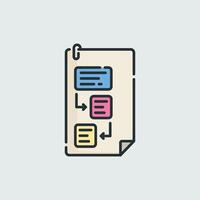 Flowchart or Diagram Icon vector