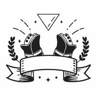 Work Boots Border with Gloves and Celebrating Workers Wording concept as A detailed border frame featuring work boots and gloves traditional symbols of labor and hard work The wor Clean vector