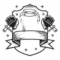Work Gloves and Tools Border with Labor Day Honors Wording concept as A detailed border frame featuring work gloves and tools traditional symbols of labor and hard work The words Clean Set 5 vector