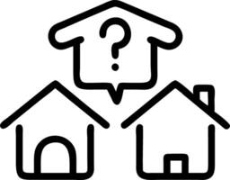 Wood house model question marks wooden desk copy space concept as Wooden house model with question marks symbolizes decision making process for housing and real estate concepts in Clean vector