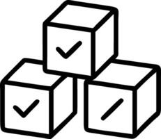 Wood cube check mark blue background checklist concept copy space concept as Wooden cubes with check mark icon depict checklist organization concept in Photo Stock Concept and e Clean vector