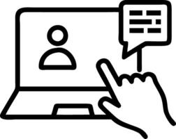 woman hand typing keyboard laptop mobile live chat application communication digital web social network concept as A womans hand types on a laptop with live chat icons illustrating Clean vector