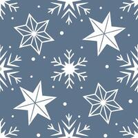 Winter whites seamless pattern with light snow sparkling stars and frosty visuals for a dreamy winter night effect concept as Dreamy winter night pattern with light snow sparkling Clean Set 2 vector