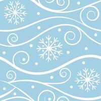 Winter snow seamless pattern with swirling snowflakes and icy blue tones for a peaceful frosty atmosphere concept as Peaceful winter snow pattern with swirling snowflakes and icy b Clean Set 4 vector