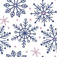 Whimsical snowflake seamless tile pattern with playful shapes and bright accents concept as Playful snowflake shapes with bright accents create a whimsical seamless tile pattern pe Clean vector