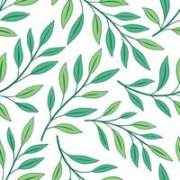 Watercolor spring leaves seamless pattern with soft blending of greens and natural textures for organic designs concept as Watercolor style spring leaves pattern featuring soft ble Clean Set 2 vector