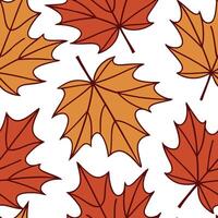 Warm autumn leaves seamless pattern with rich browns reds and oranges for a cozy fall inspired design concept as Cozy autumn leaves pattern with rich brown red and orange hues idea Clean Set 4 vector