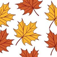Warm autumn leaves seamless pattern with rich browns reds and oranges for a cozy fall inspired design concept as Cozy autumn leaves pattern with rich brown red and orange hues idea Clean Set 2 vector
