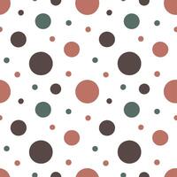 Vintage polka dot seamless pattern with varying sizes and classic color schemes for timeless designs concept as Timeless vintage polka dot pattern with varying sizes and classic co Clean Set 2 vector