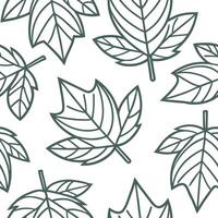 Vintage spring leaves seamless pattern with earthy tones and soft textures for a natural organic design concept as Organic spring leaves pattern with earthy tones and soft textures Clean Set 4 vector