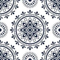Vintage medallion seamless tile pattern ornate details isolated white background perfect for classic home decor concept as Creating seamless tile pattern featuring vintage medallio Clean Set 16 vector
