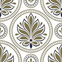 Vintage medallion seamless tile pattern ornate details isolated white background perfect for classic home decor concept as Creating seamless tile pattern featuring vintage medallio Clean Set 12 vector