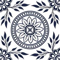 Vintage medallion seamless tile pattern ornate details isolated white background perfect for classic home decor concept as Creating seamless tile pattern featuring vintage medallio Clean Set 7 vector