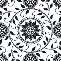 Vintage medallion seamless tile pattern ornate details isolated white background perfect for classic home decor concept as Creating seamless tile pattern featuring vintage medallio Clean Set 8 vector